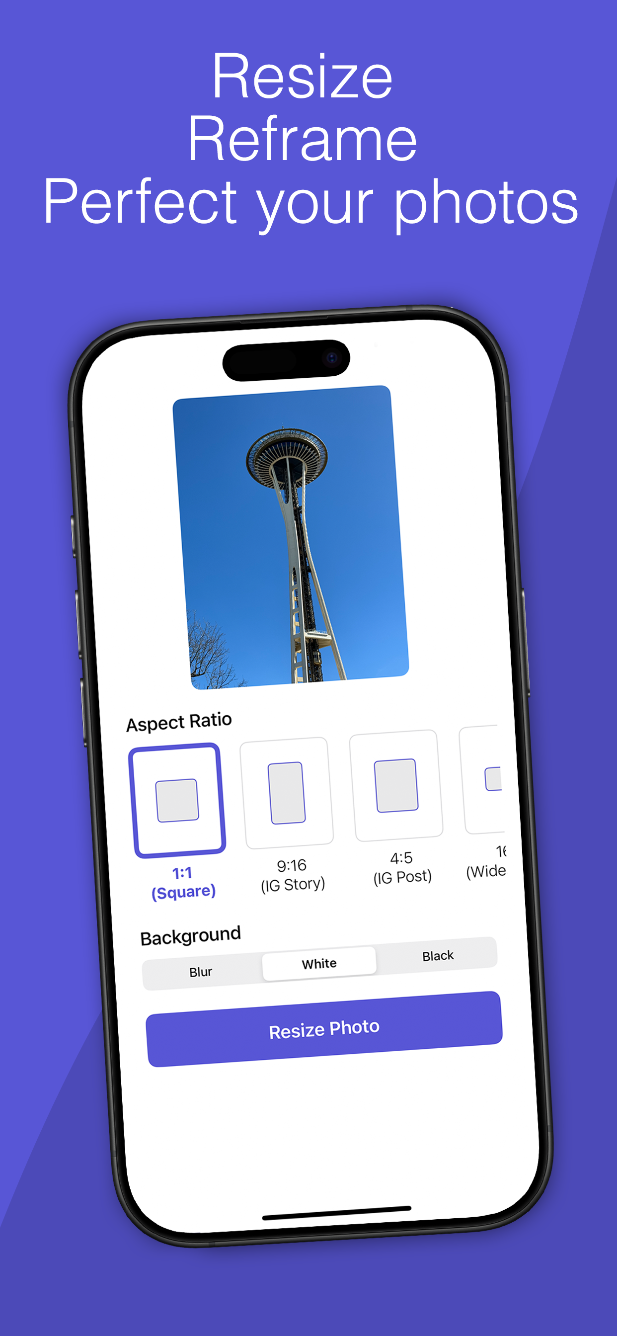 Media CanvasFit - Saiz semula & reframe gambar di iOS 1