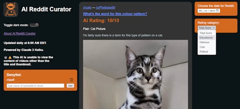 AI Reddit Curator gallery image