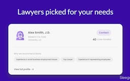 Sleegal - Lawyer search made simple media 3