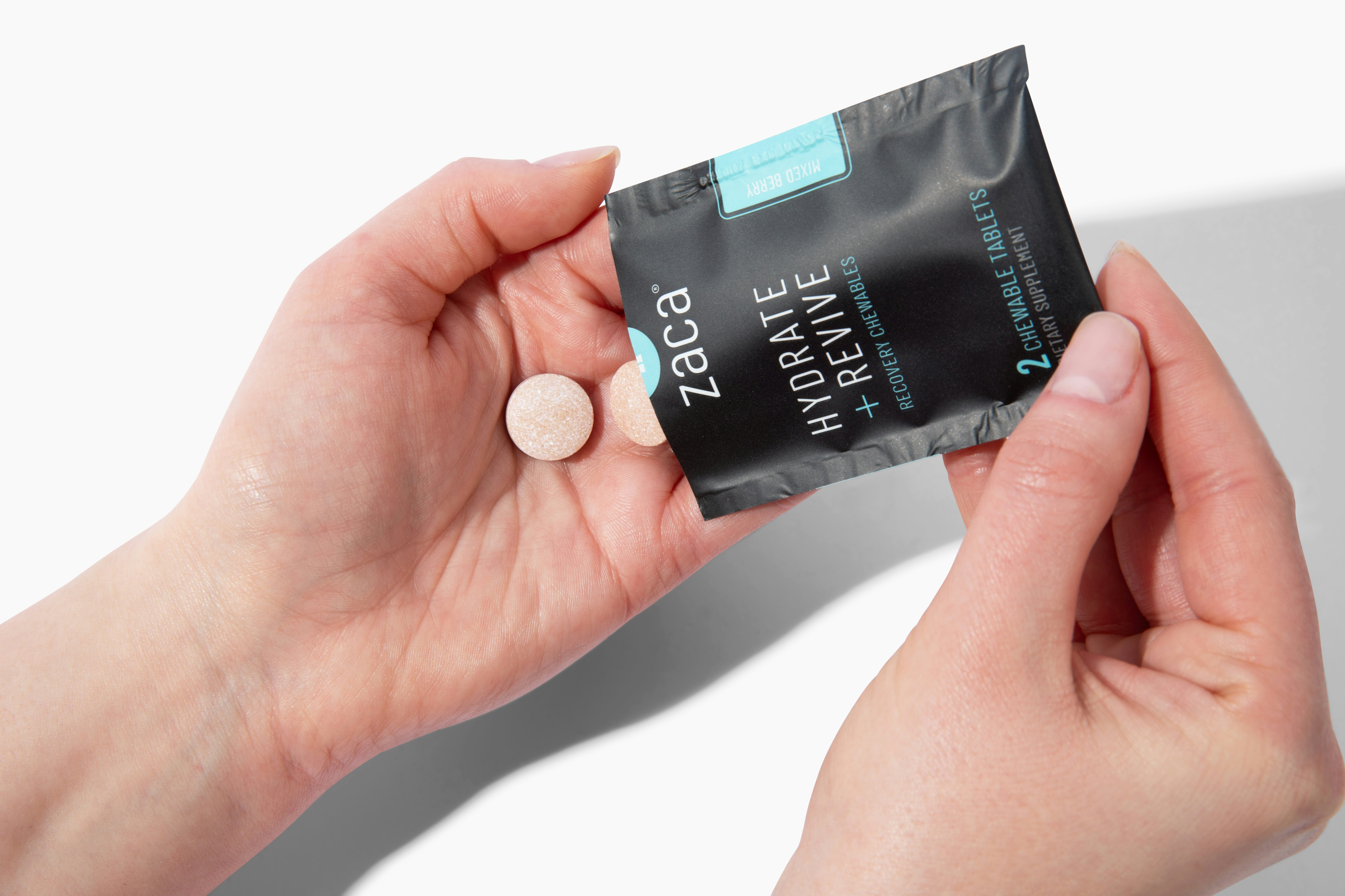 Zaca Hydrate + Revive Chewables - Screenshot 3 showing product features and functionality