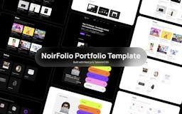 NoirFolio PortFolio Template media 1