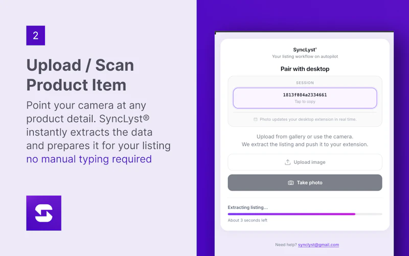 SyncLyst Chrome Extension -  screenshot 3
