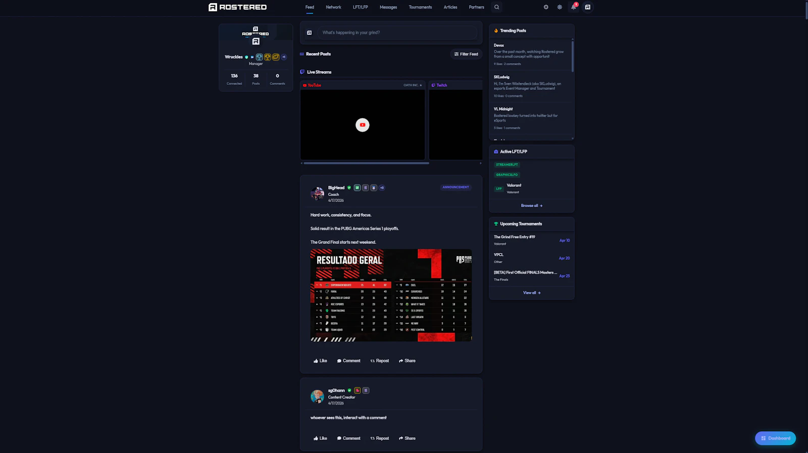Rostered.gg screenshot 6