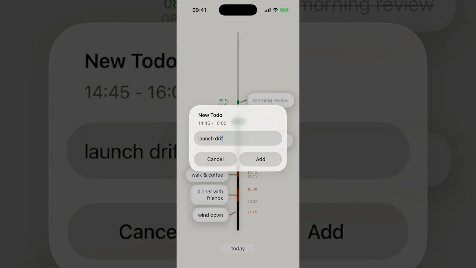 Drift: Daily Timeline screenshot 1 (video preview)