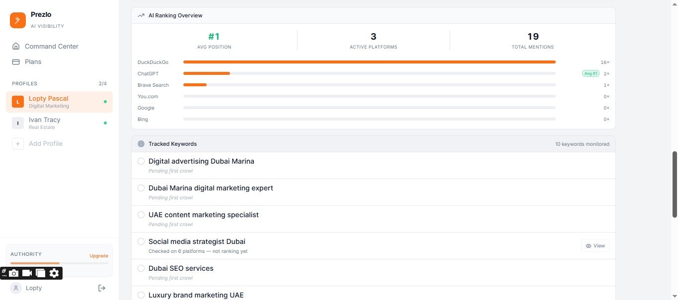 Prezlo - Screenshot 2 showing product features and functionality