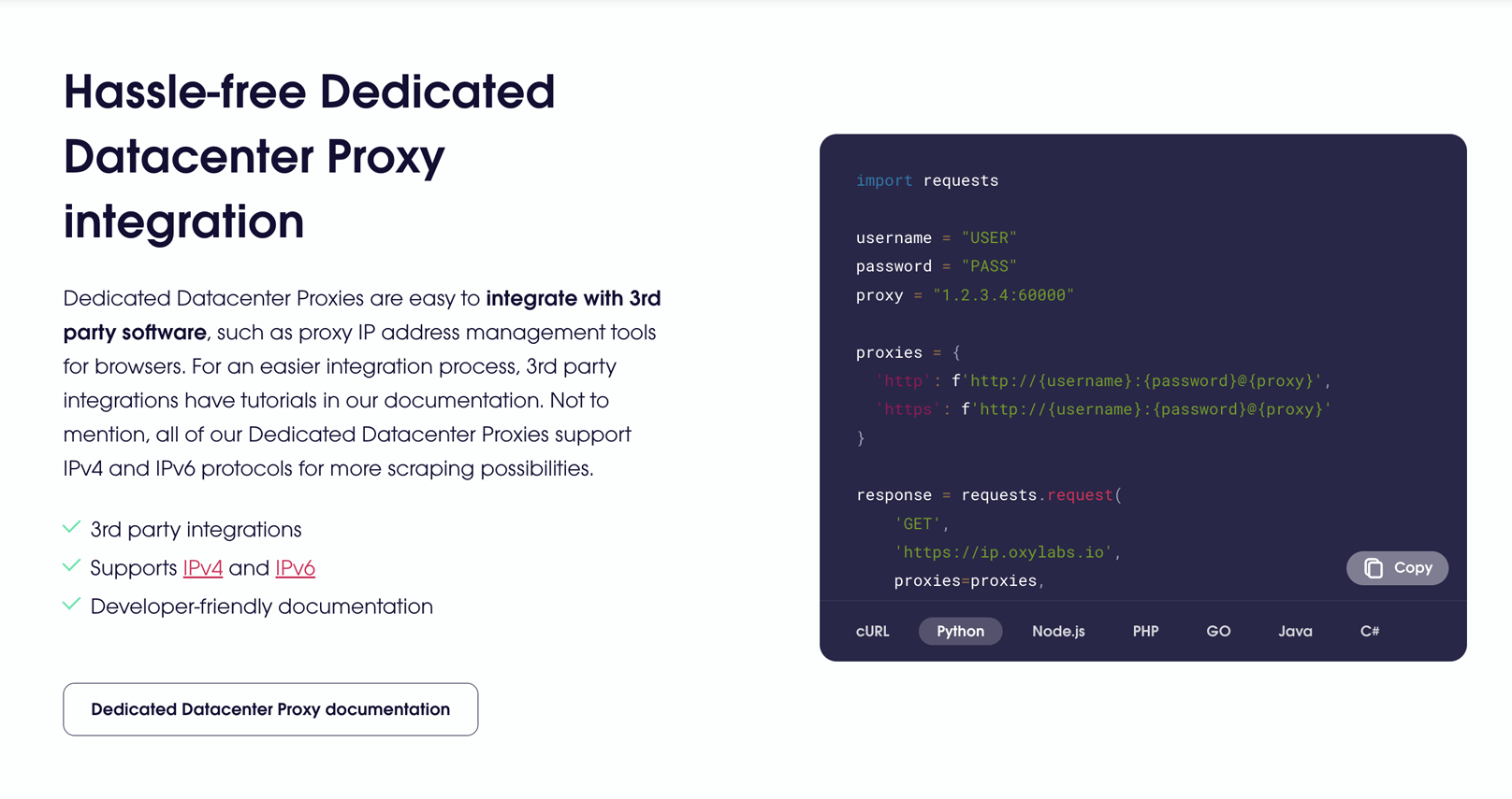 Dedicated Datacenter Proxies gallery image