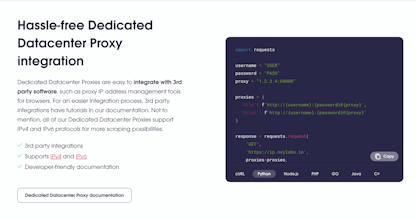 Dedicated Datacenter Proxies gallery image