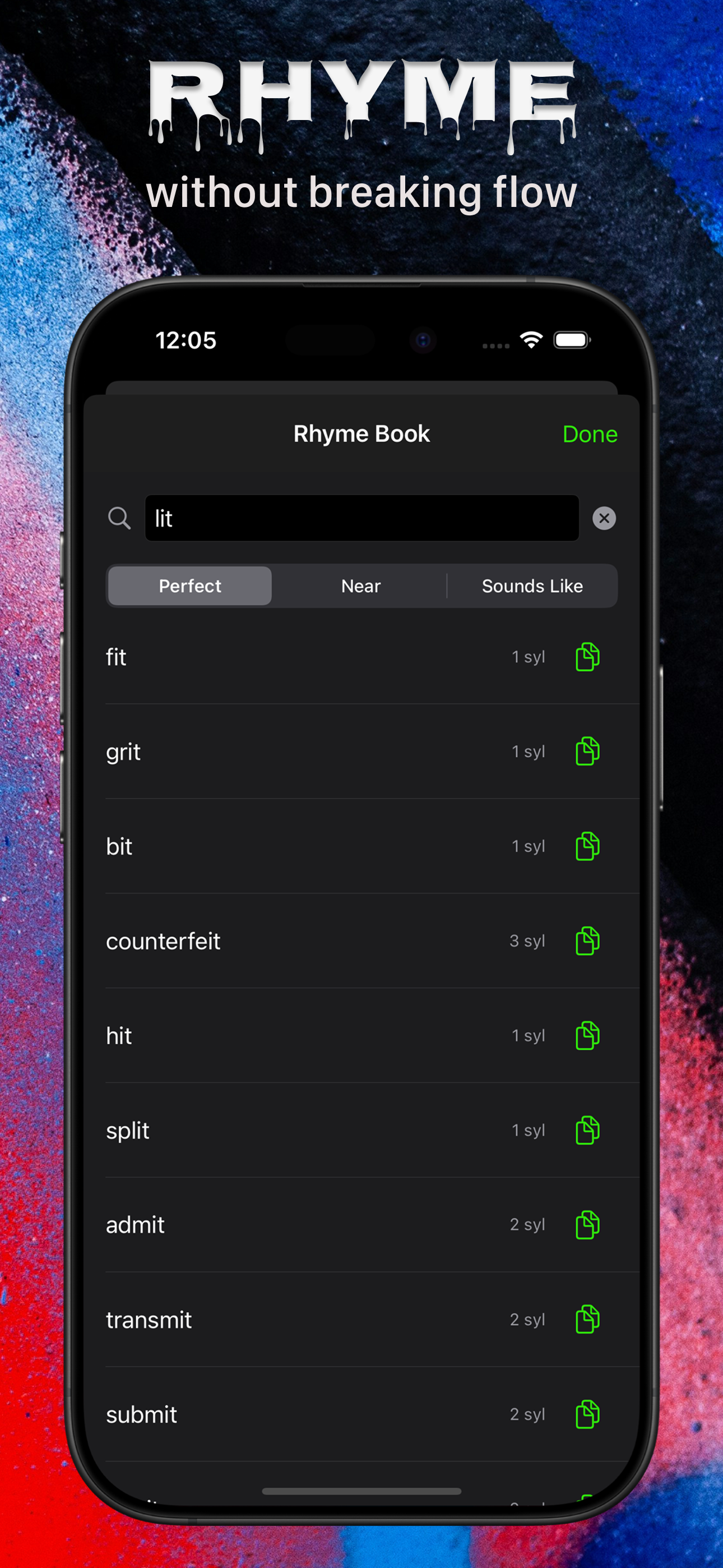 Média Notes de broche - Une application d'écriture de chansons qui maintient vos paroles et votre son ensemble 6