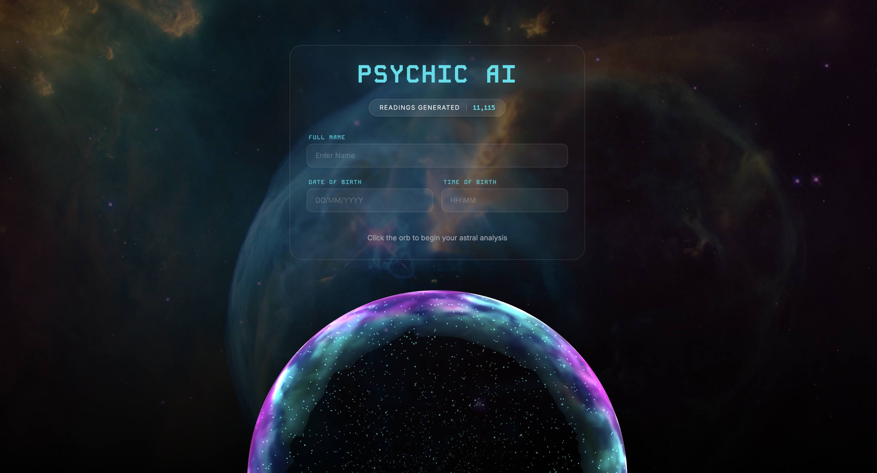 Psychic AI - Main product screenshot demonstrating key features and user interface