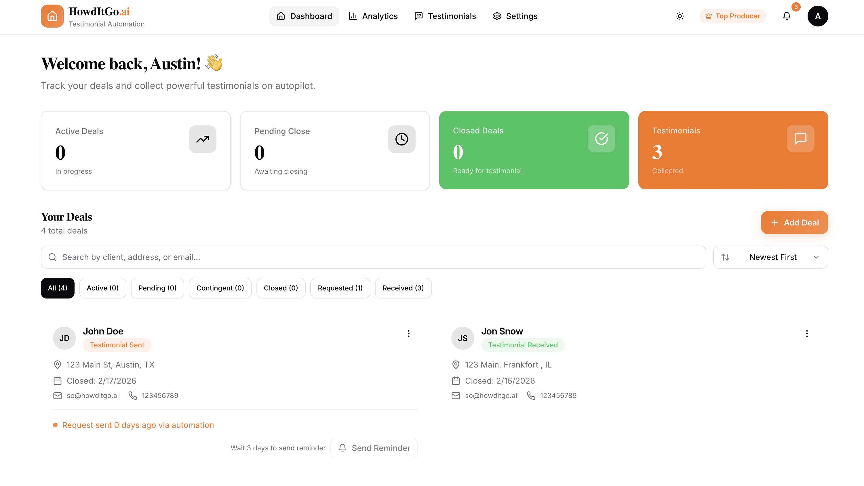 HowdItGo.ai - Screenshot 3 showing product features and functionality