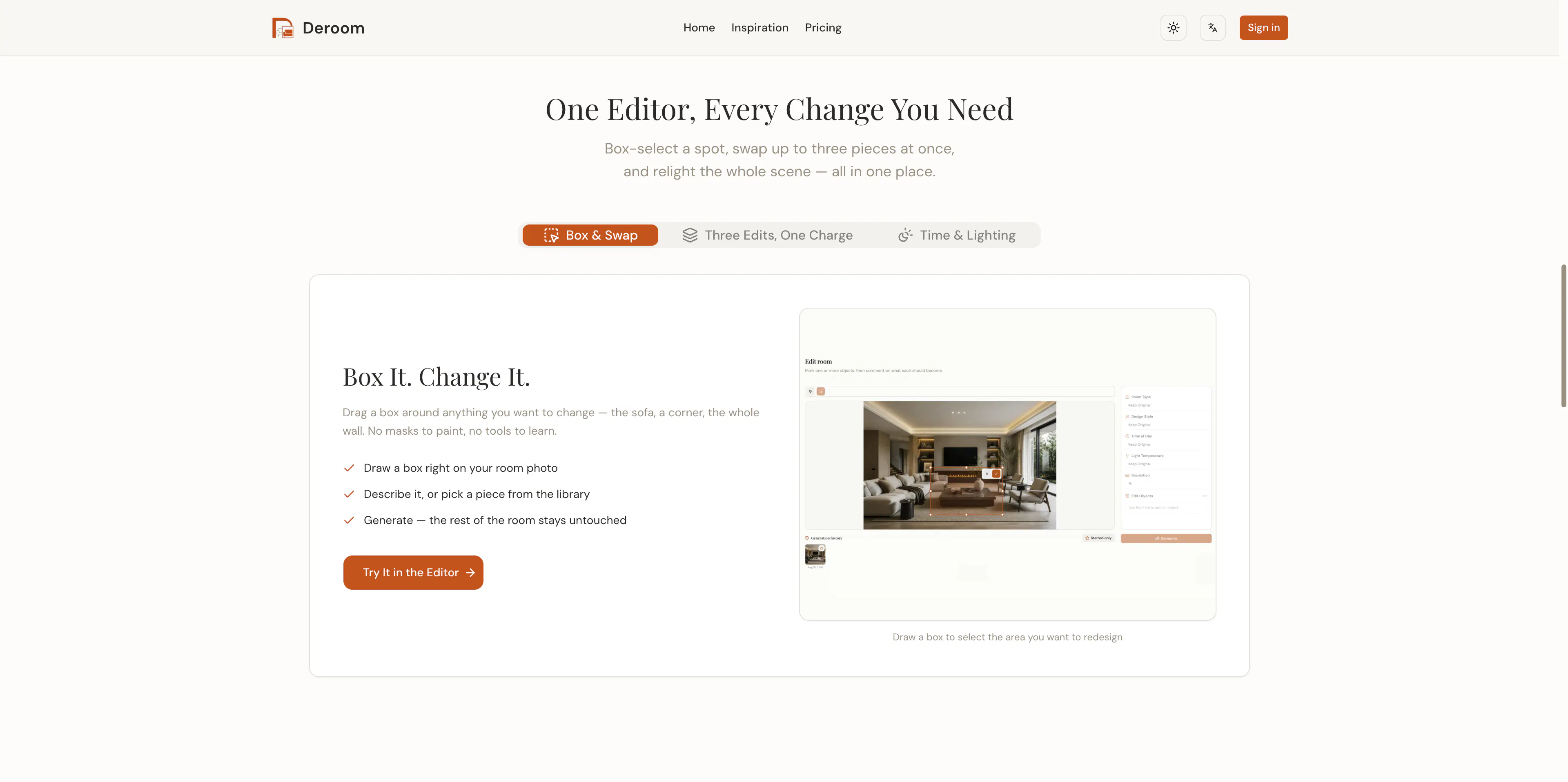 Deroom: AI Furniture Decision Tool gallery image