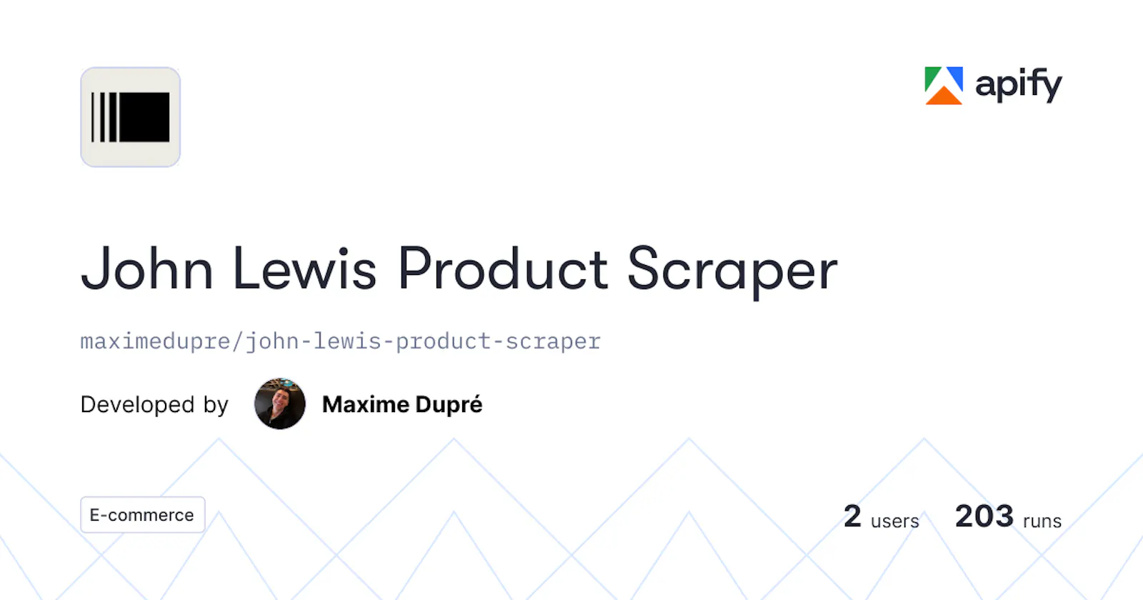 John Lewis Product Scraper screenshot 1