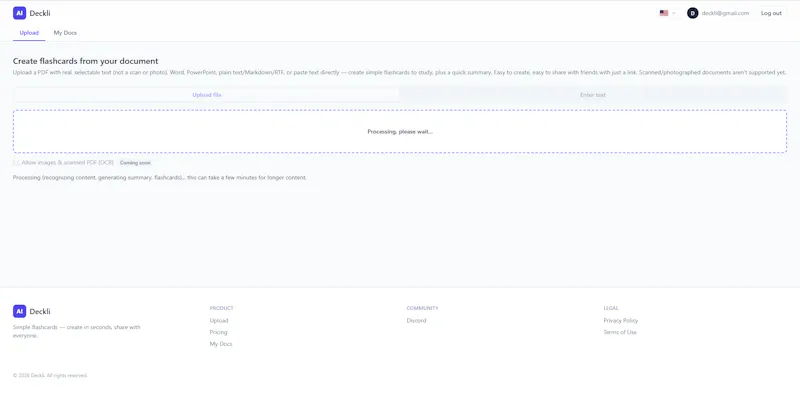 Deckli — Simple Flashcards screenshot 2