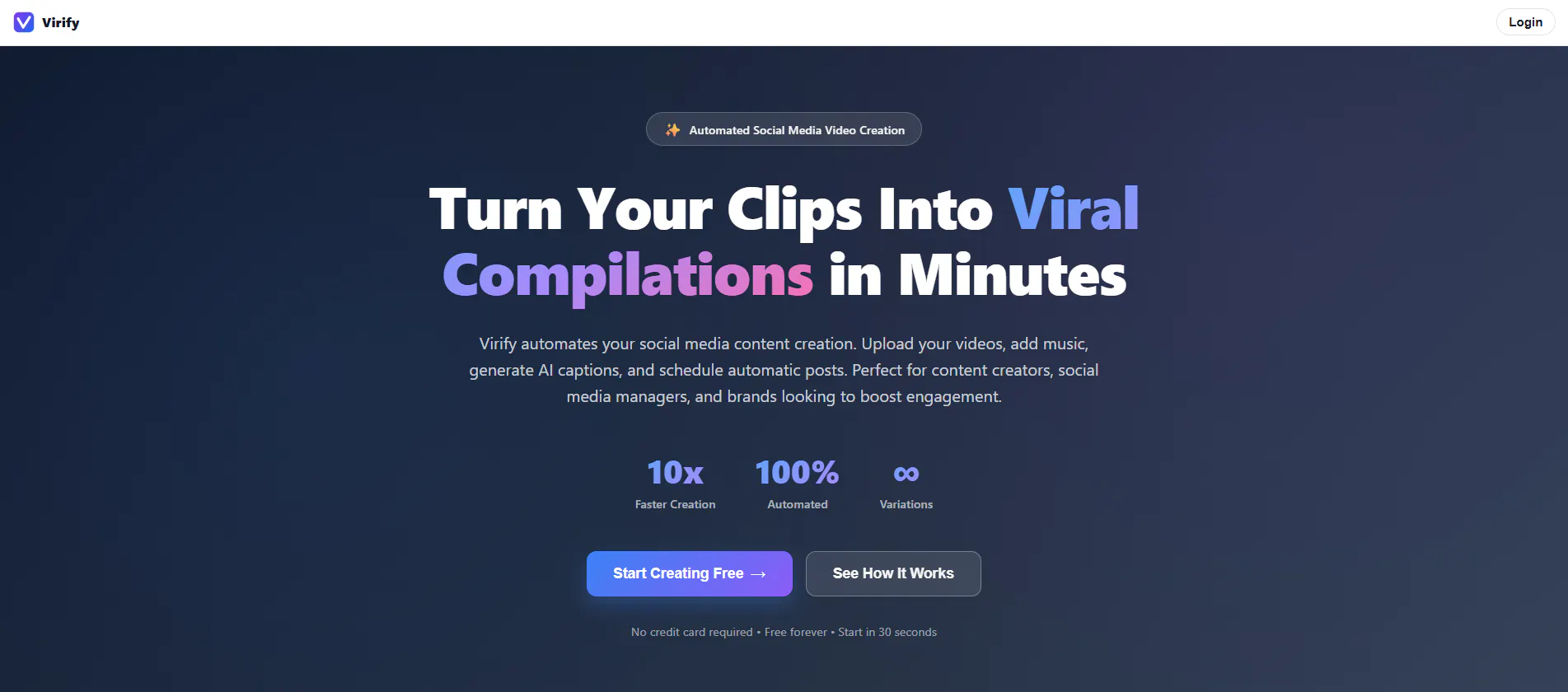 Virify 제품 배너