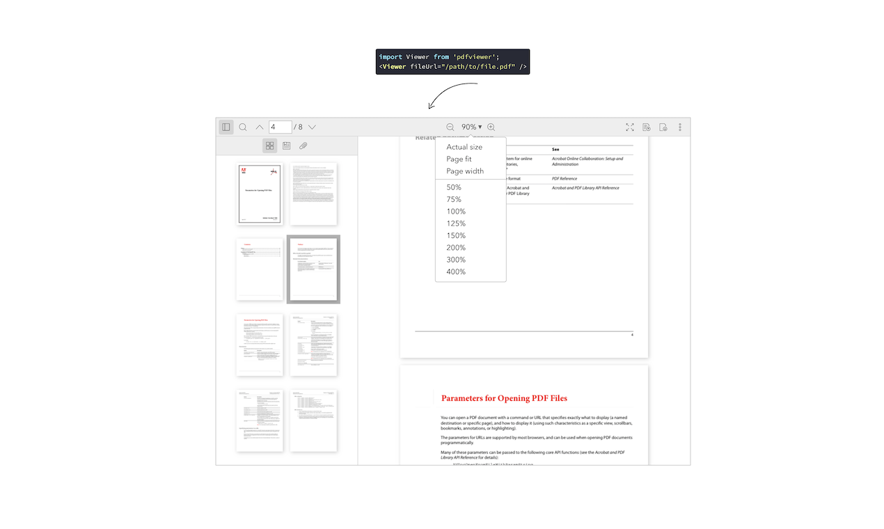 React PDF Viewer gallery image