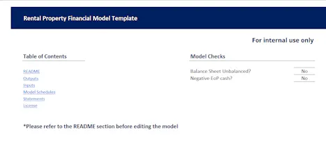 Rental Property Financial Model Template gallery image