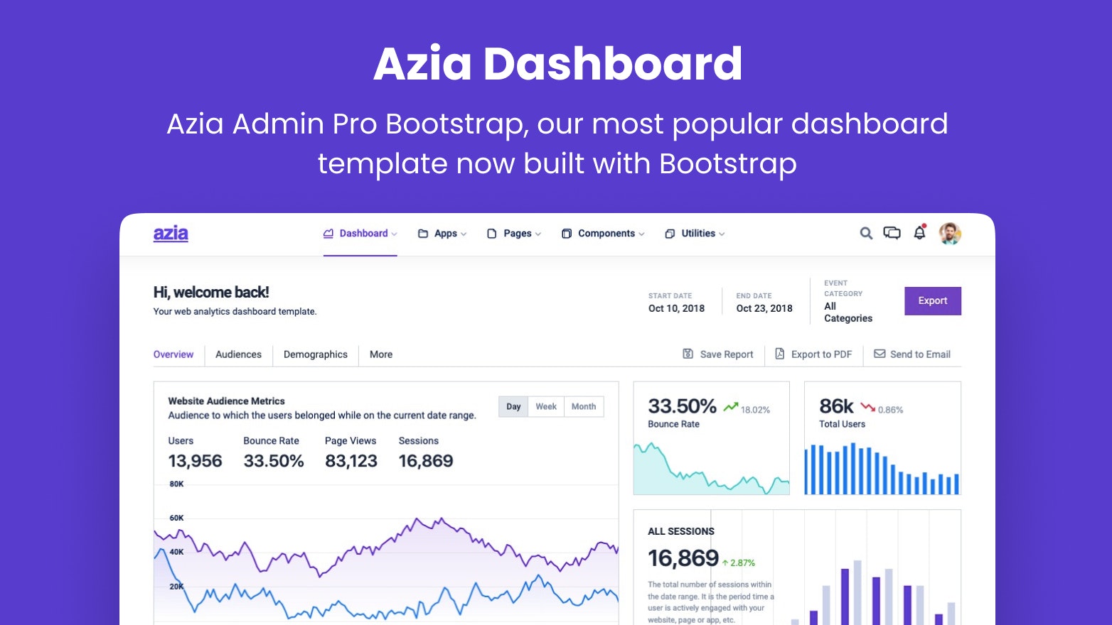 Azia Admin -Vorlage media 1
