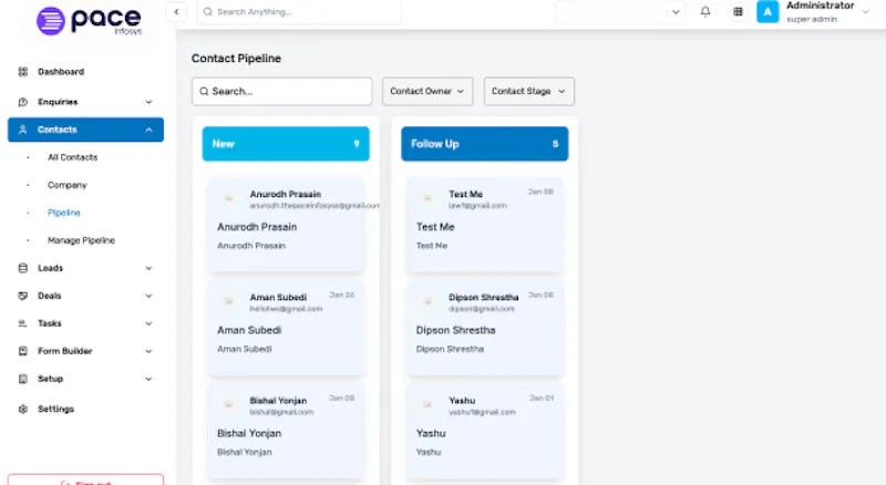 Pace CRM screenshot 3