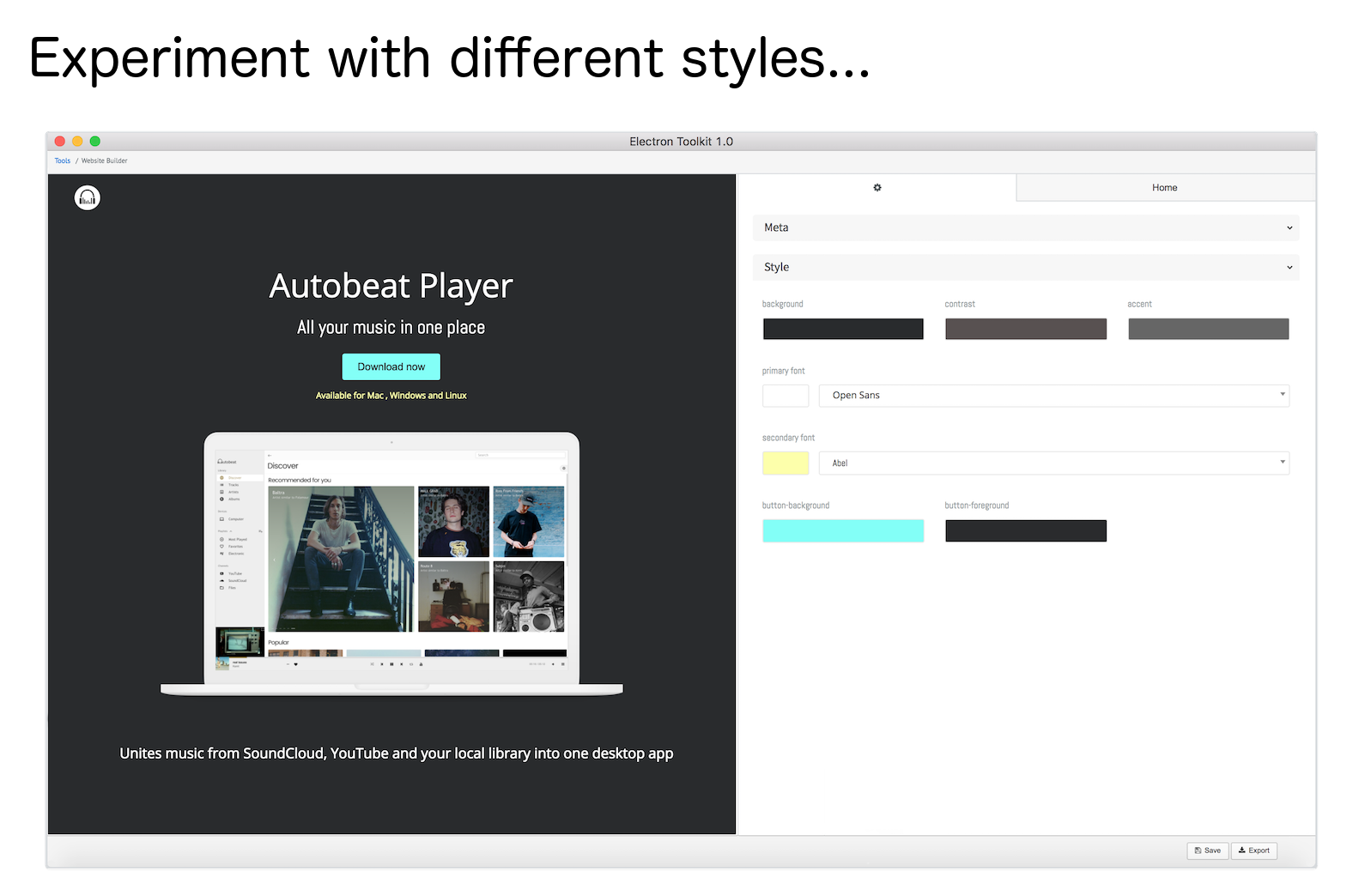 Electron Toolkit gallery image