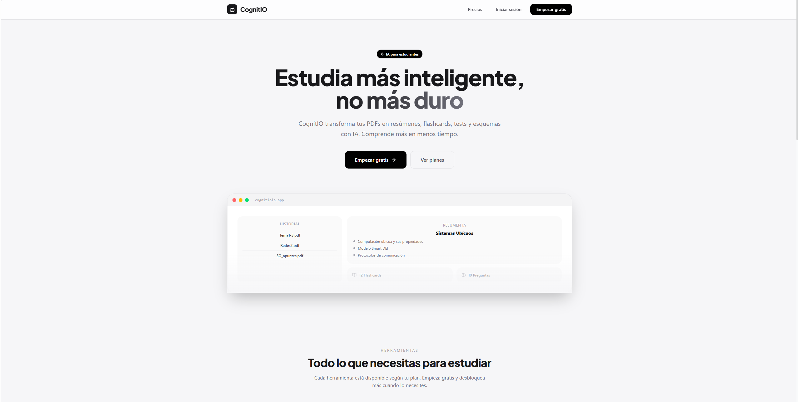 CognitIO — IA para el estudio gallery image