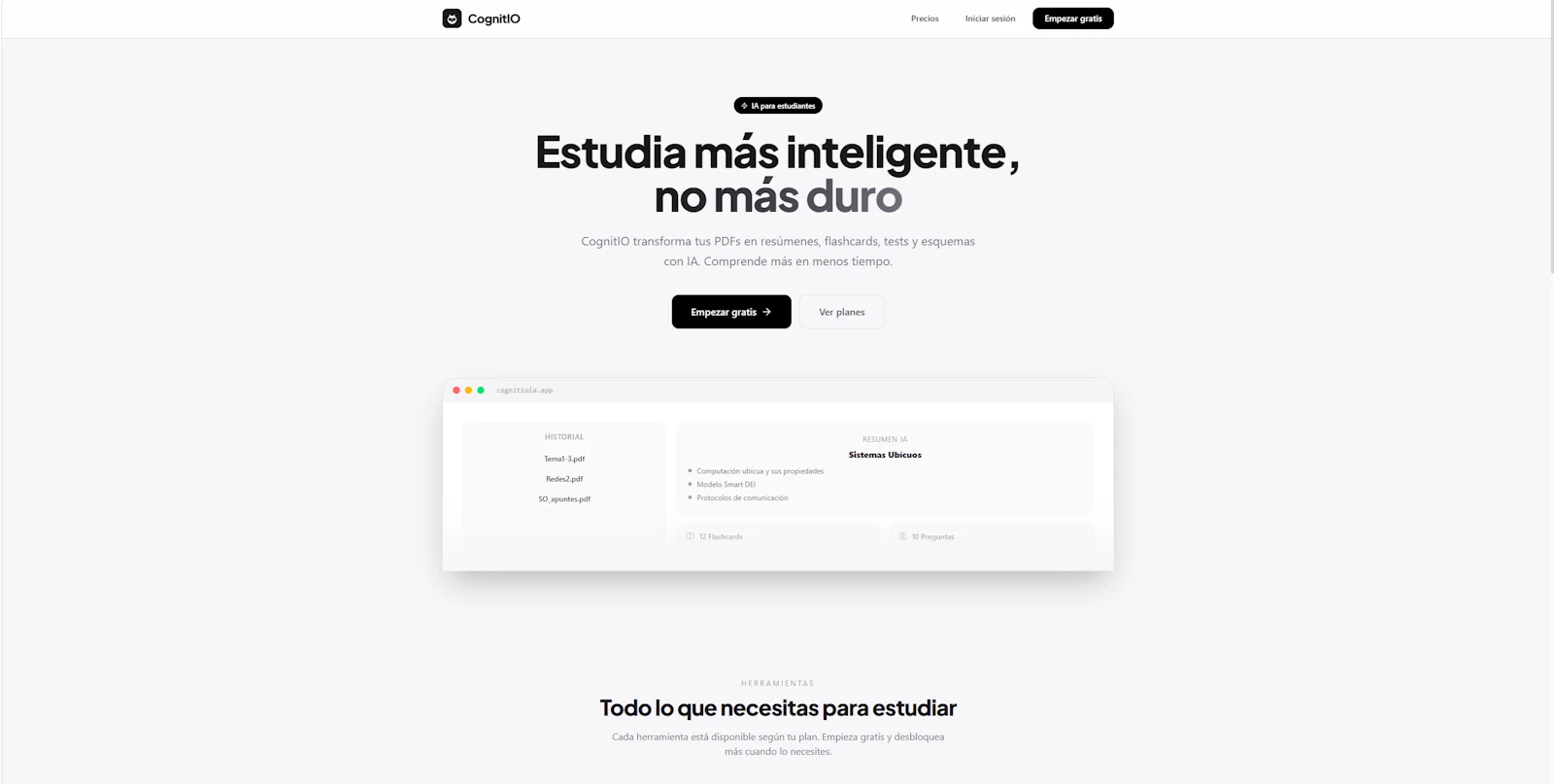 CognitIO — IA para el estudio screenshot 5