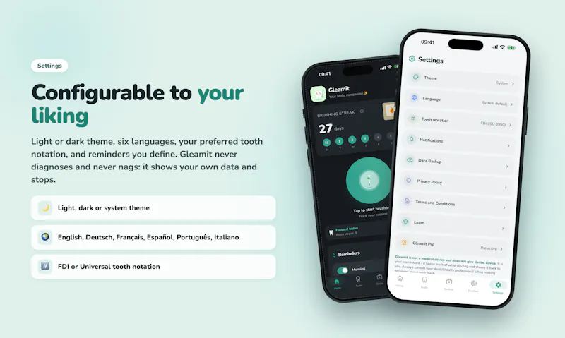 Gleamit: Dental Health Tracker screenshot 8