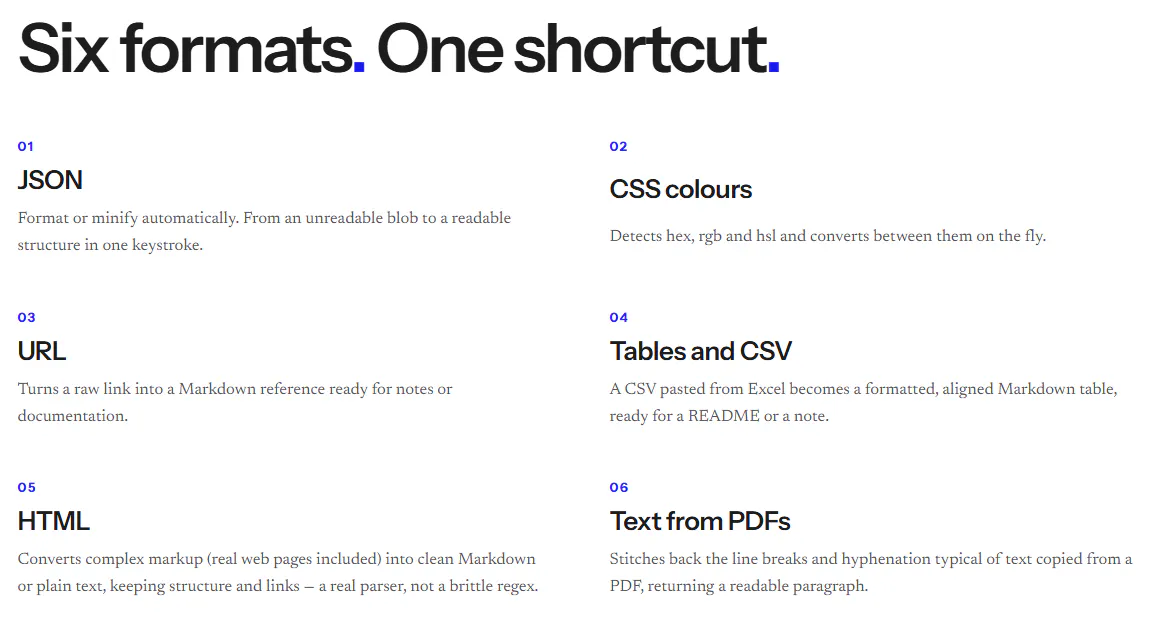 SmartPaste screenshot
