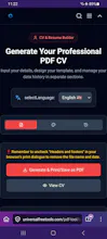 Professional PDF CV gallery image