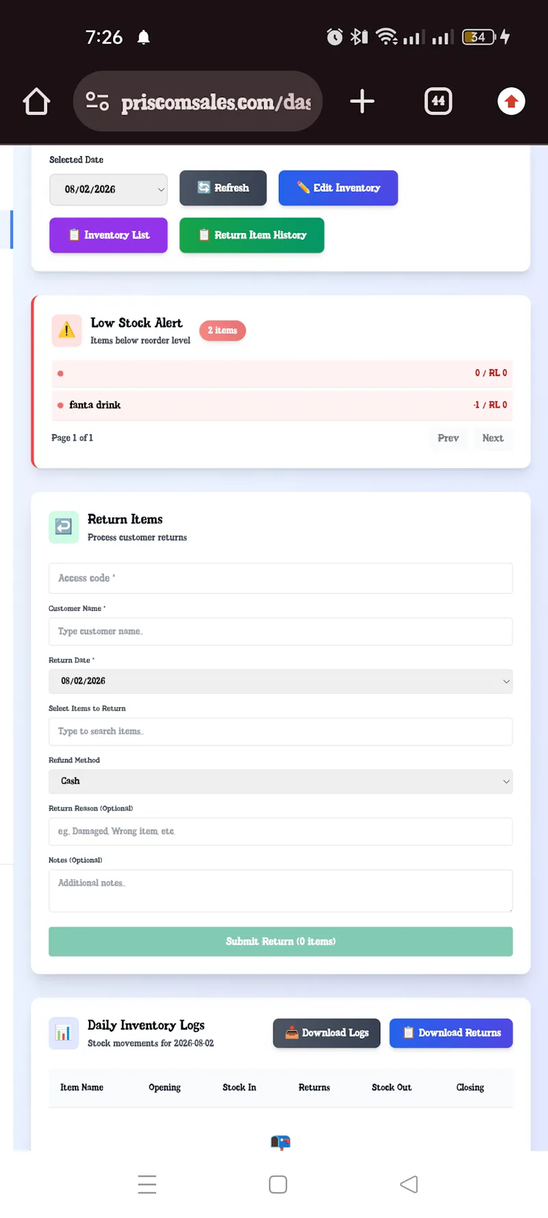 PriscomSales screenshot 3