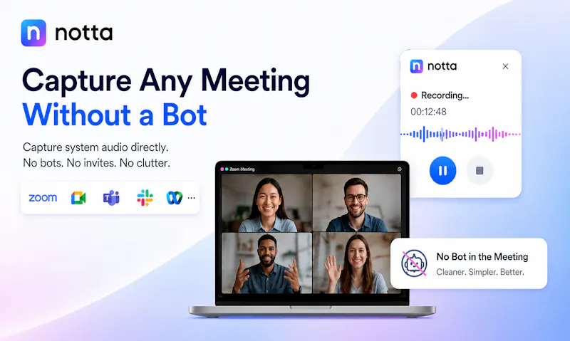 Notta Desktop - Privacy Mode screenshot 2