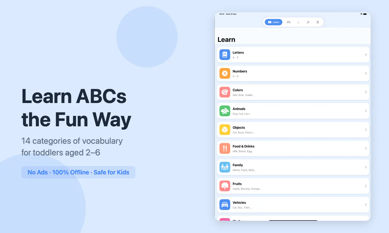 Banner del producto Little ABC