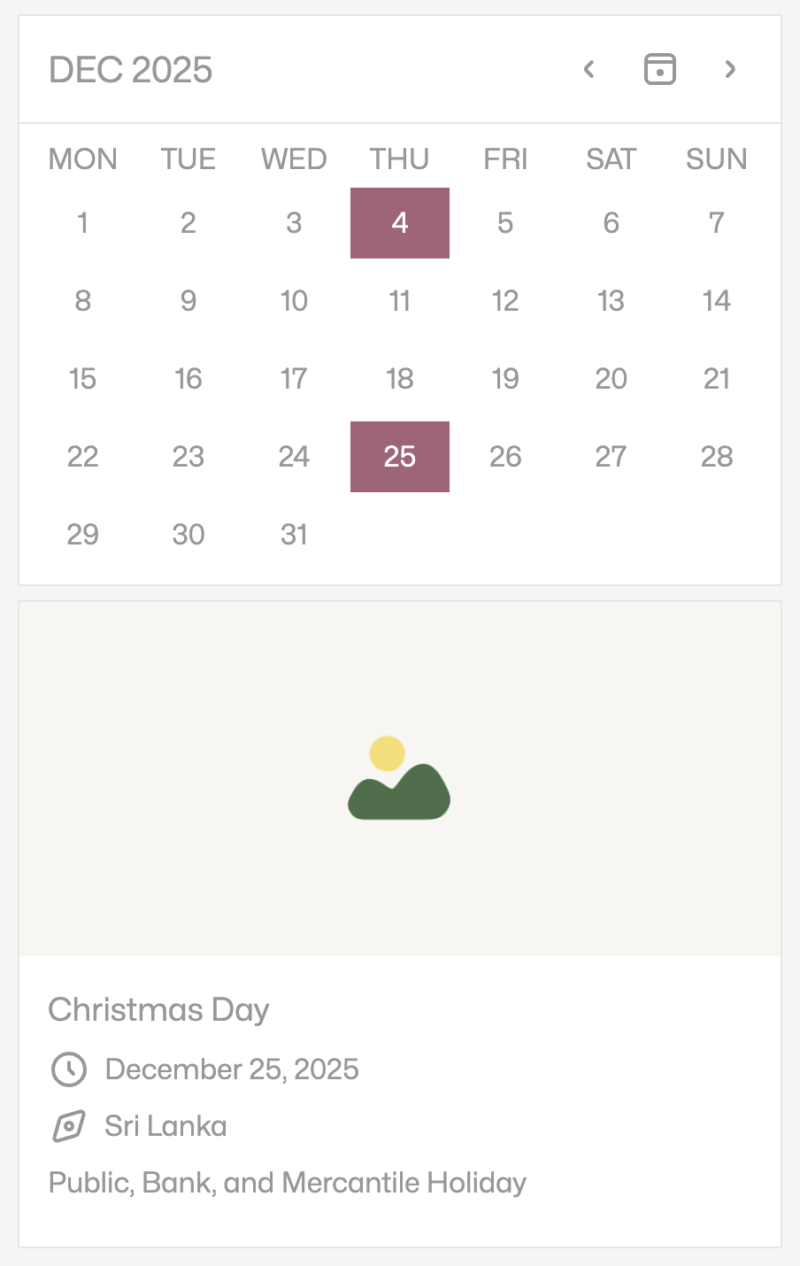Média Jours - Calendrier des vacances et événements du Sri Lanka 5