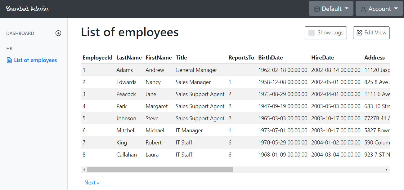 Blended Admin Image