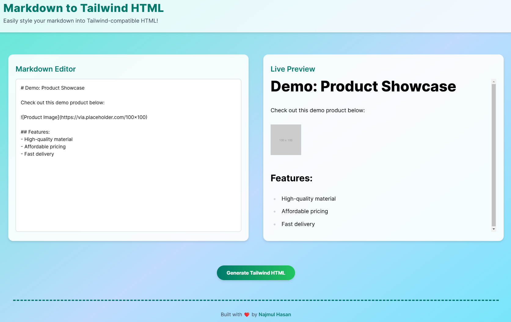 Отметка в Tailwind HTML - Легко придумать свою отметку в HTML-совместимый с носованием! медиа 5