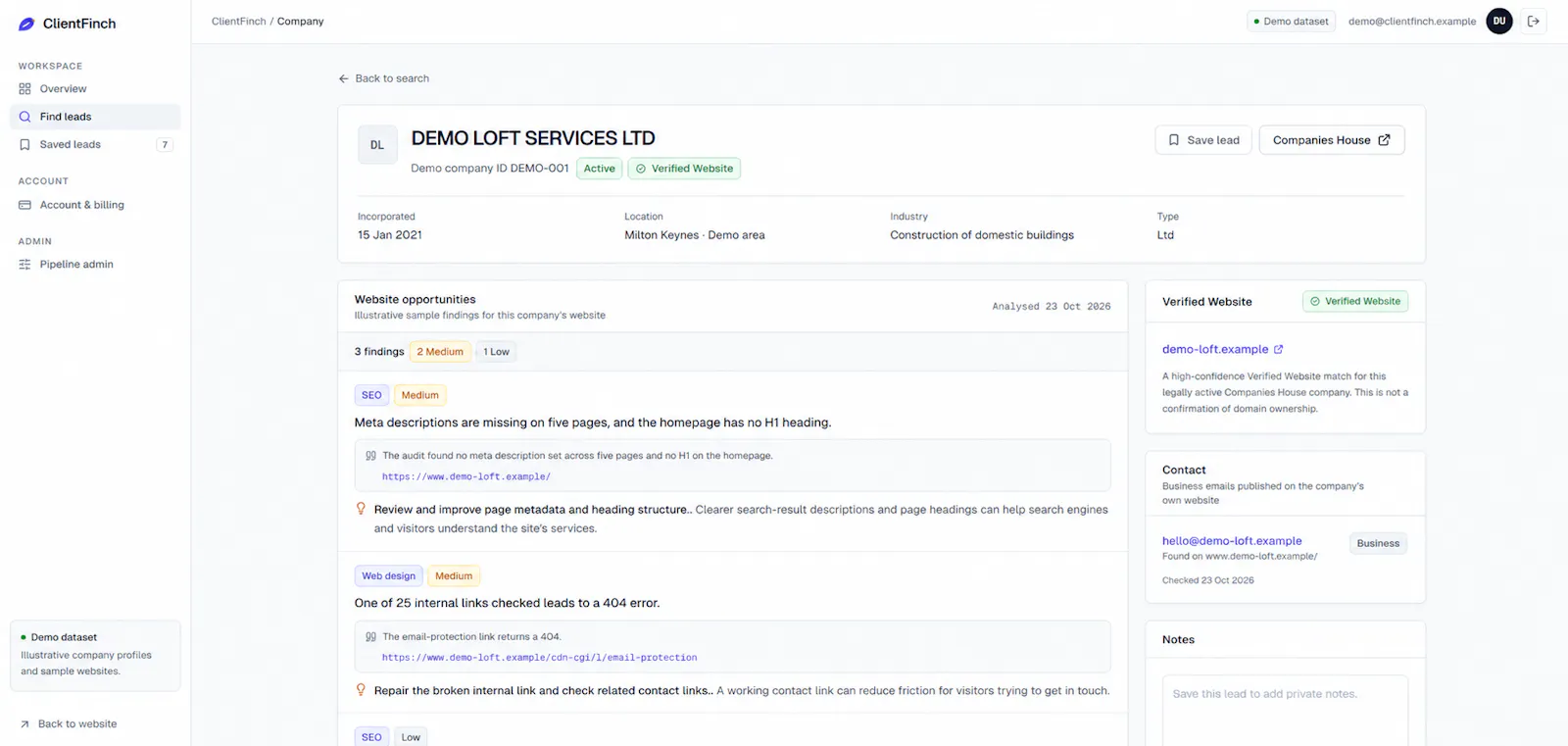 Client Finch screenshot 3