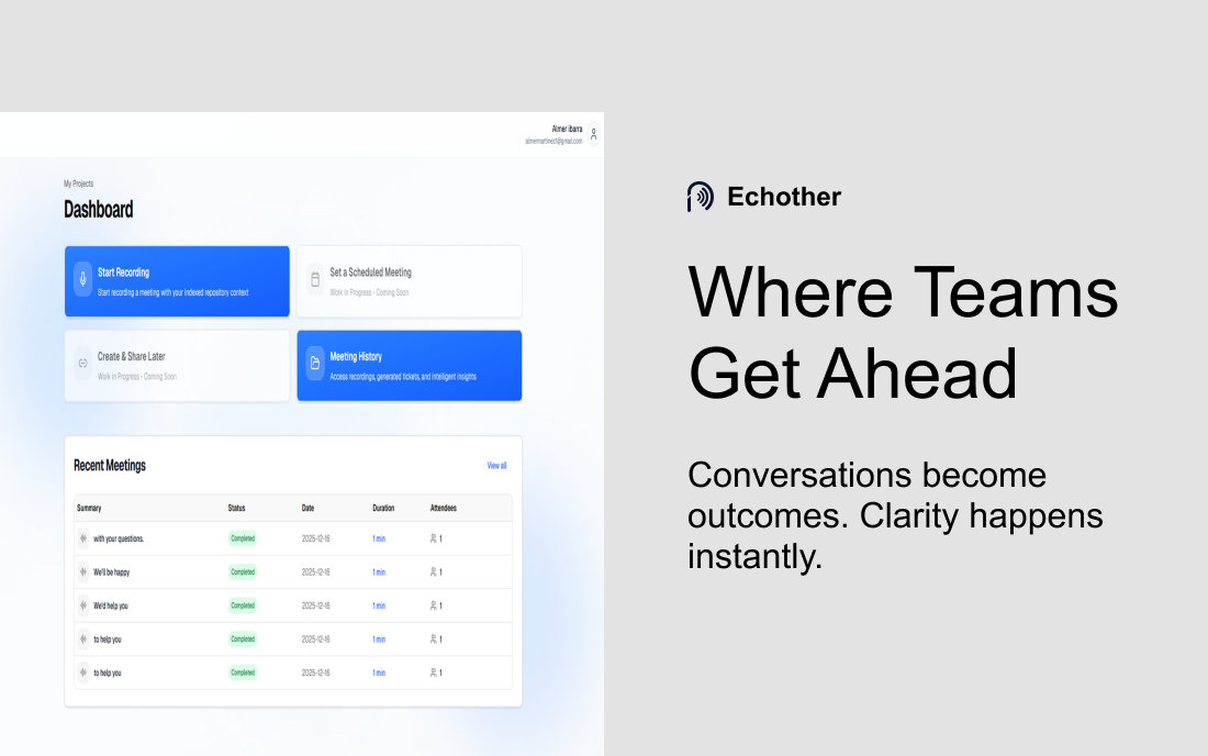 Echother - Main product screenshot demonstrating key features and user interface
