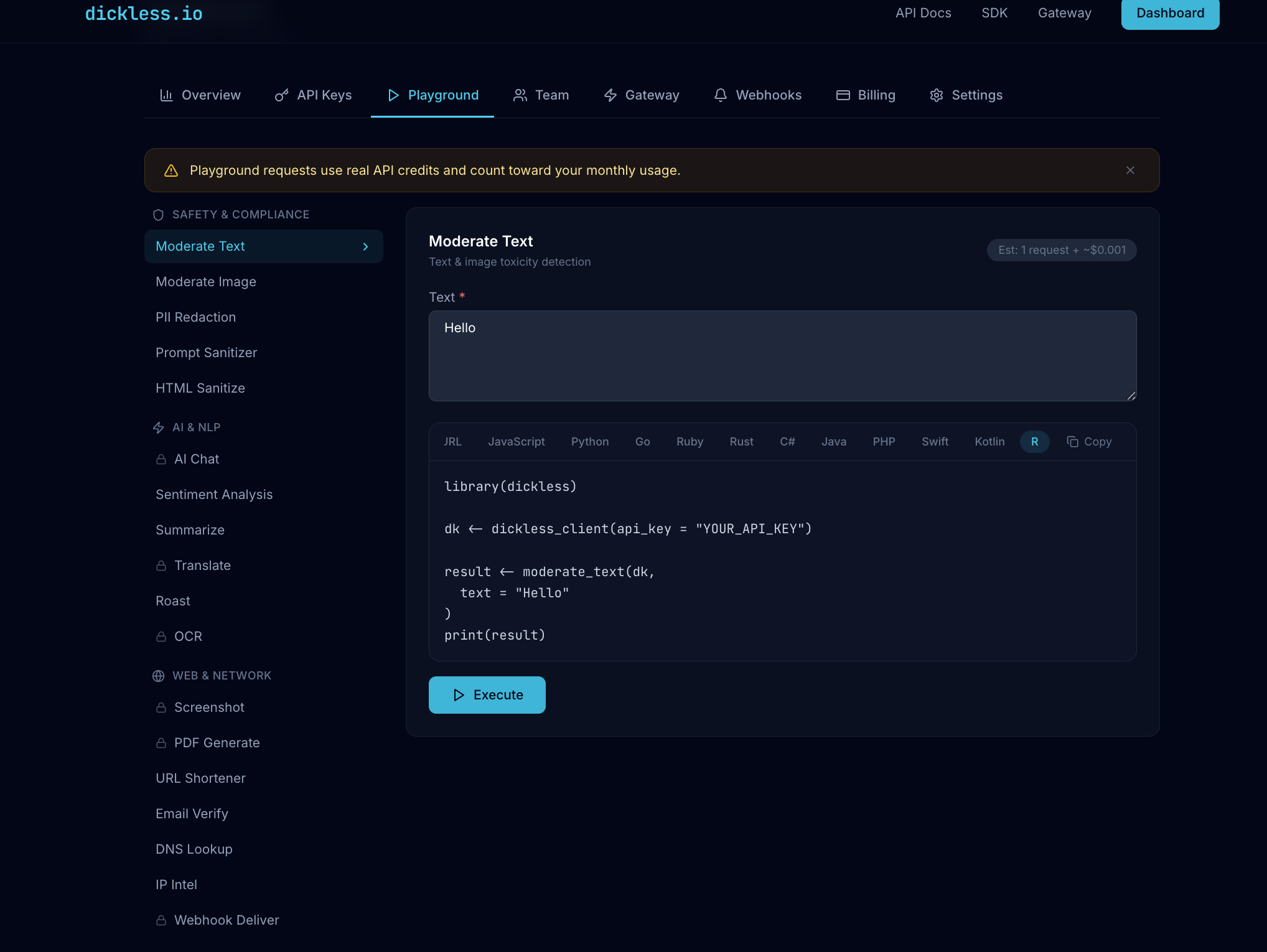 dickless.io - Screenshot 3 showing product features and functionality