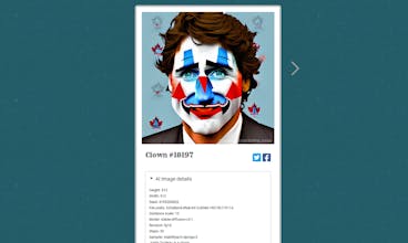 Уникальное политическое произведение искусства, на котором Джастин Трюдо превращен в клоуна.