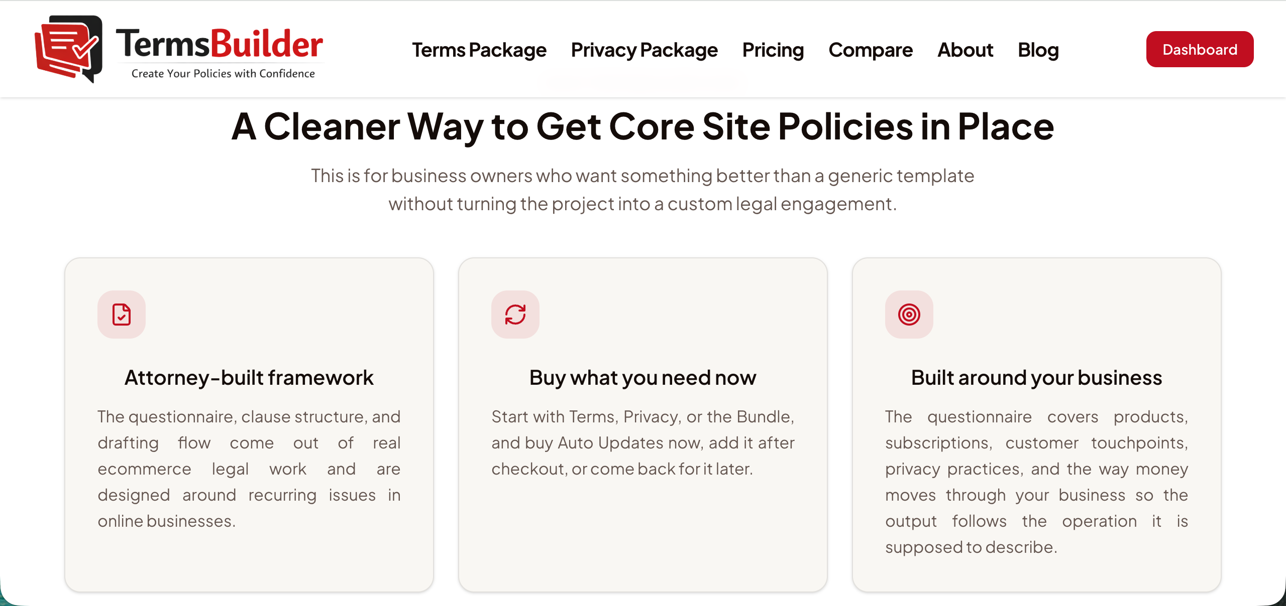 TermsBuilder gallery image