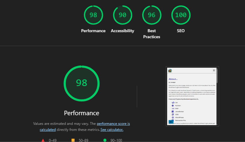 MBR WP Performance - Screenshot 2 showing product features and functionality