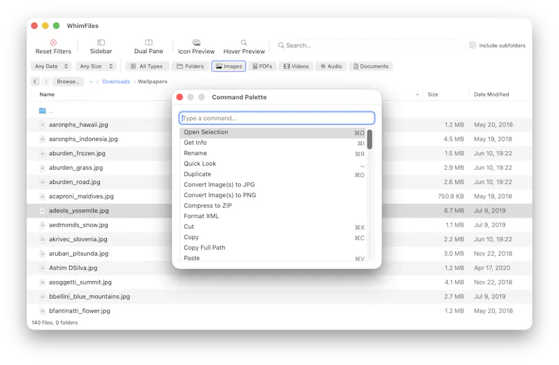 WhimFiles screenshot 4