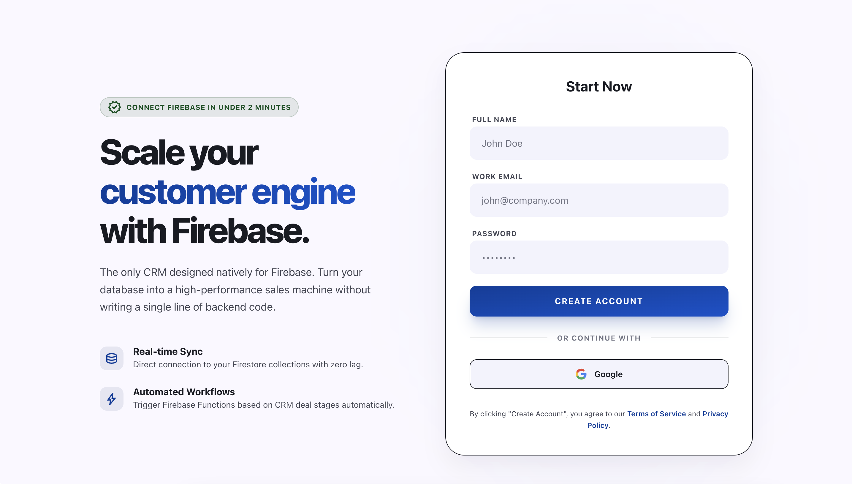 Firebase CRM gallery image
