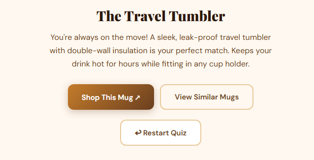 Sipraw Mug Finder Quiz gallery image