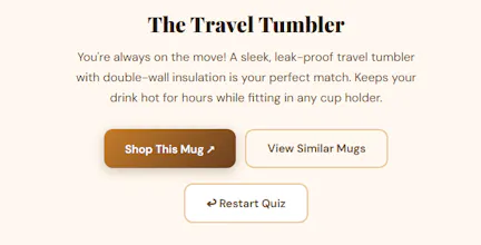 Sipraw Mug Finder Quiz gallery image