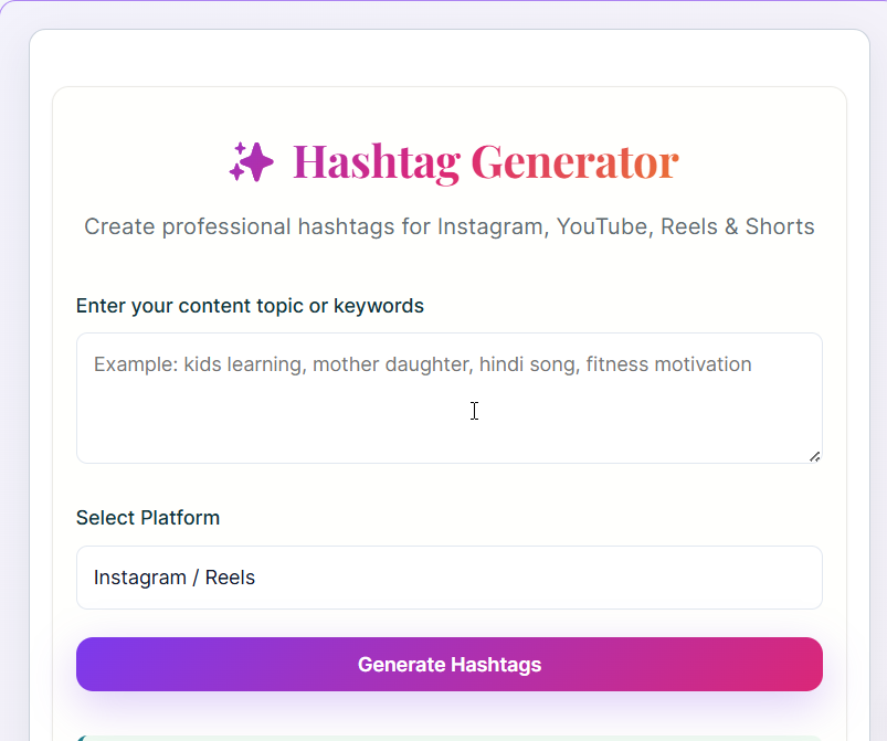 Free Hashtag Generator gallery image