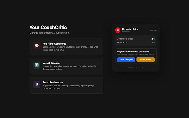 Couch Critic screenshot 4