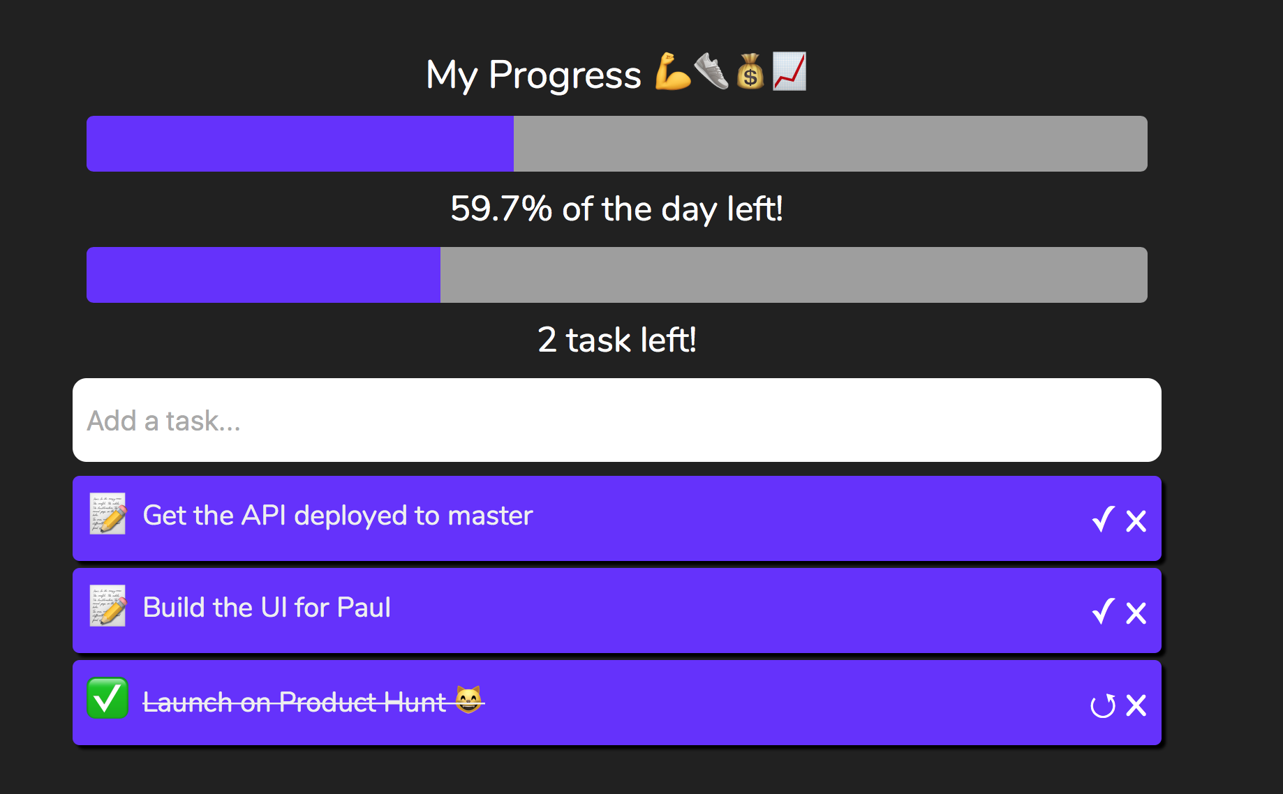My Progress gallery image