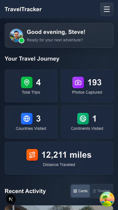 TravelTracker.me screenshot 2