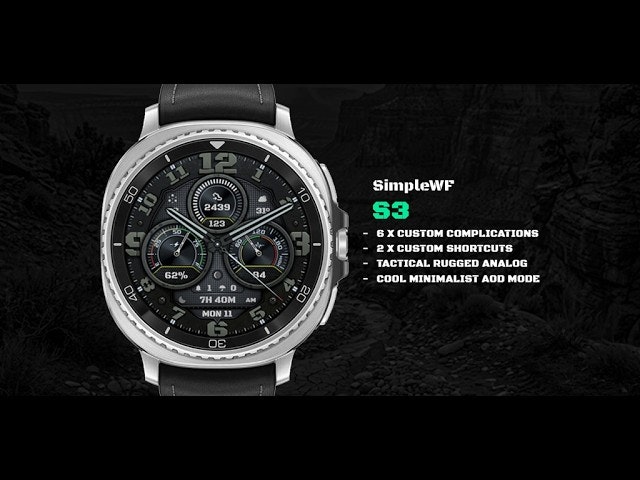 Tactical Analog Watch Face S3: 50% Sales gallery image