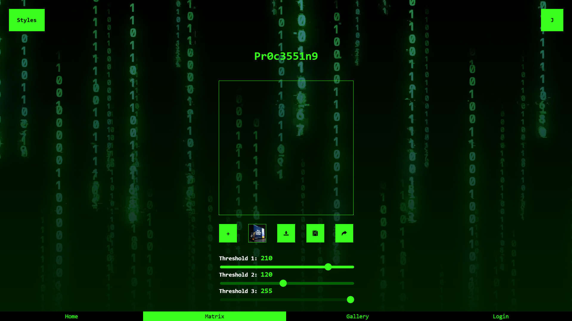Mídia 2 de Variedade - AI que digitaliza imagens criando um efeito matricial.